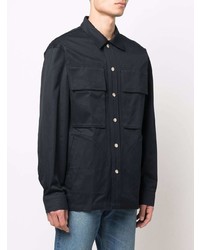 Мужская темно-синяя куртка-рубашка от Diesel