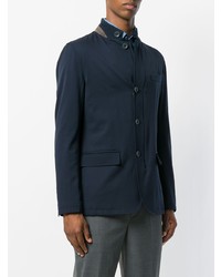 Мужская темно-синяя куртка-рубашка от Herno