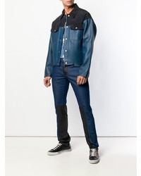 Мужская темно-синяя куртка-рубашка от Just Cavalli