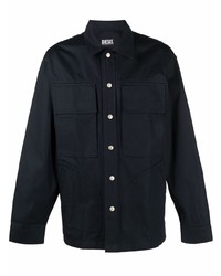 Мужская темно-синяя куртка-рубашка от Diesel