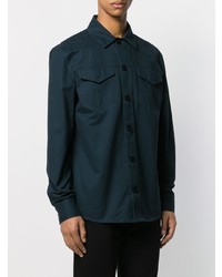 Мужская темно-синяя куртка-рубашка от Karl Lagerfeld