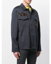 Мужская темно-синяя куртка-рубашка от Etro