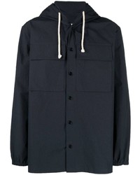 Мужская темно-синяя куртка-рубашка от Jil Sander