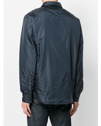 Мужская темно-синяя куртка-рубашка от Aspesi