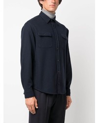Мужская темно-синяя куртка-рубашка от Paul & Shark