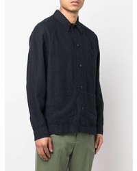 Мужская темно-синяя куртка-рубашка от Vince