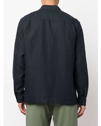 Мужская темно-синяя куртка-рубашка от Vince