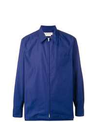 Мужская темно-синяя куртка-рубашка от Marni