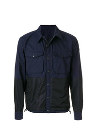 Мужская темно-синяя куртка-рубашка от Moncler