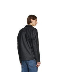 Мужская темно-синяя куртка-рубашка от Belstaff