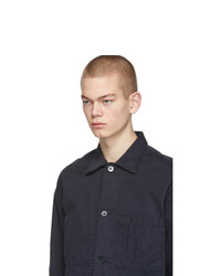 Мужская темно-синяя куртка-рубашка от Officine Generale