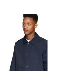 Мужская темно-синяя куртка-рубашка от Kenzo