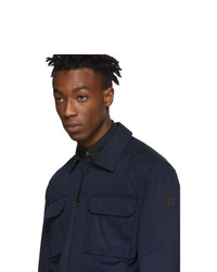 Мужская темно-синяя куртка-рубашка от Moncler