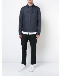 Мужская темно-синяя куртка-рубашка от Woolrich