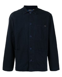 Мужская темно-синяя куртка-рубашка от Polo Ralph Lauren
