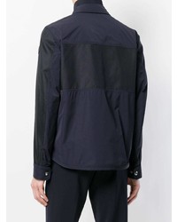Мужская темно-синяя куртка-рубашка от Moncler