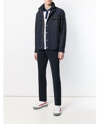 Мужская темно-синяя куртка-рубашка от Moncler