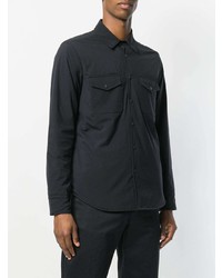 Мужская темно-синяя куртка-рубашка от Aspesi