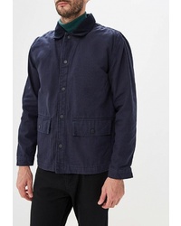 Мужская темно-синяя куртка-рубашка от Topman
