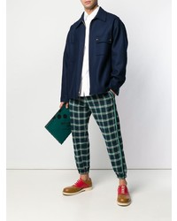 Мужская темно-синяя куртка-рубашка от Marni