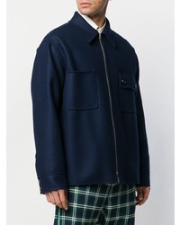 Мужская темно-синяя куртка-рубашка от Marni