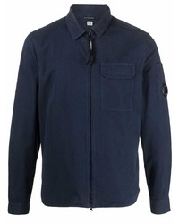 Темно-синяя куртка харрингтон от C.P. Company