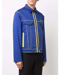 Темно-синяя куртка харрингтон от Moschino