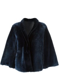 Женская темно-синяя куртка от Giorgio Armani