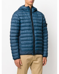 Мужская темно-синяя куртка от Stone Island