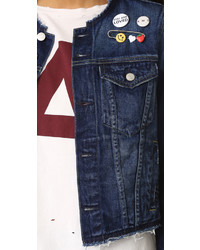 Женская темно-синяя куртка от Amo