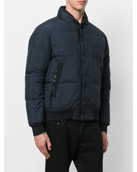 Мужская темно-синяя куртка от Stone Island