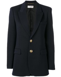 Женская темно-синяя куртка от Saint Laurent