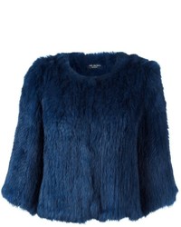 Женская темно-синяя куртка от Yves Salomon