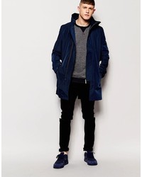 Мужская темно-синяя легкая парка от NATIVE YOUTH