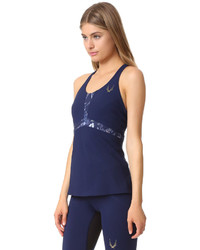 Женская темно-синяя майка в сеточку от Lucas Hugh