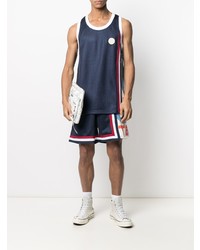 Мужская темно-синяя майка в сеточку от Telfar