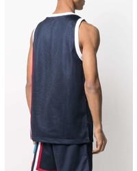 Мужская темно-синяя майка в сеточку от Telfar