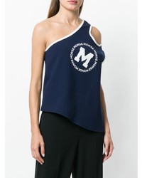 Женская темно-синяя майка с принтом от Monse