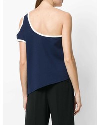 Женская темно-синяя майка с принтом от Monse