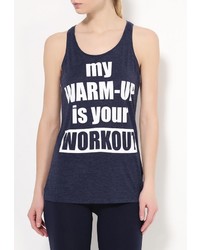 Женская темно-синяя майка с принтом от Only Play