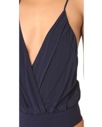 Женская темно-синяя майка от Alice + Olivia