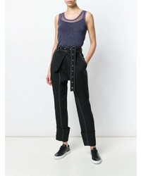 Женская темно-синяя майка от Damir Doma