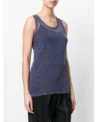 Женская темно-синяя майка от Damir Doma