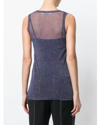 Женская темно-синяя майка от Damir Doma