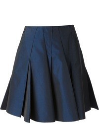 Темно-синяя мини-юбка со складками от Viktor & Rolf
