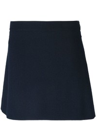 Темно-синяя мини-юбка от Chloé