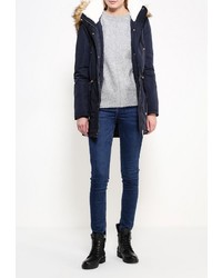 Женская темно-синяя парка от Adrixx