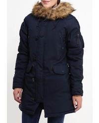 Женская темно-синяя парка от Alpha Industries