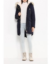 Женская темно-синяя парка от B.Style