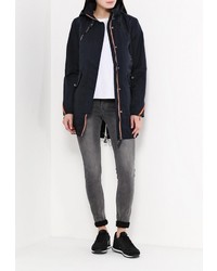 Женская темно-синяя парка от Baon